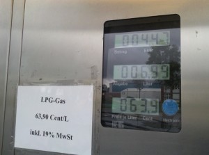 LPG Gas Zapfsäule