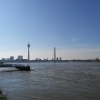 Rhein bei Düsseldorf - Hochwasser und Panoramablick